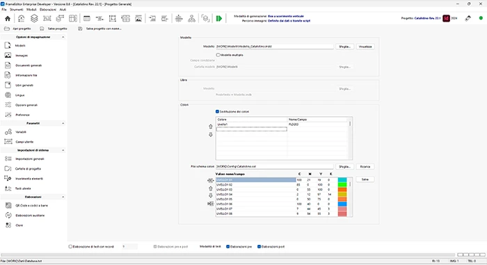 schermata di esempio di FrameEditor